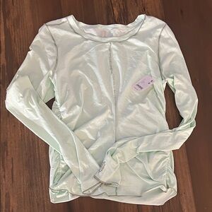 Free People - Right On Run Long Sleeve Top - pistachio - medium - New with tags!